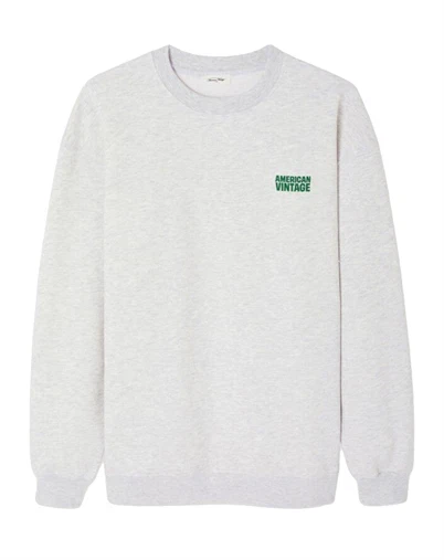 American Vintage - Baptown Sweatshirt - Gris Chine